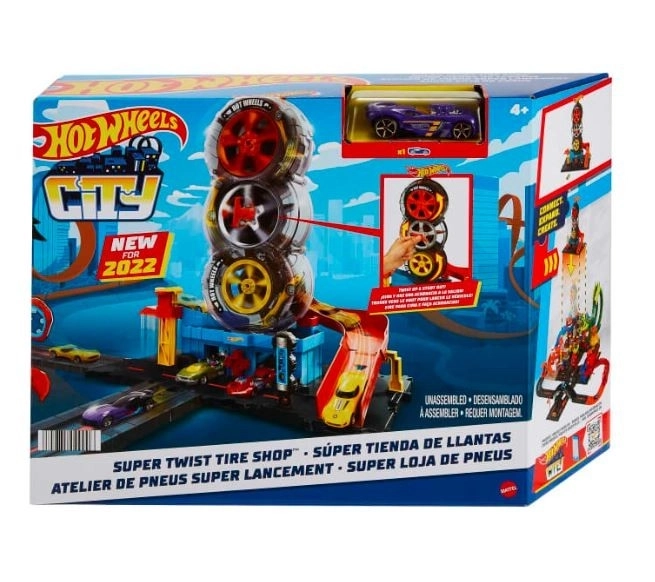 Hot Wheels garaż z torami wyścigowymi
