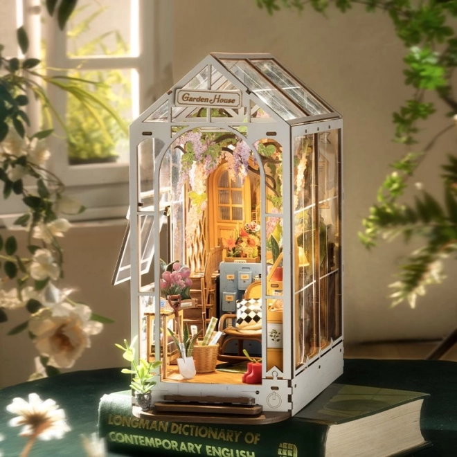 RoboTime 3D puzzle Oparcie na książki Garden House (drewniane)