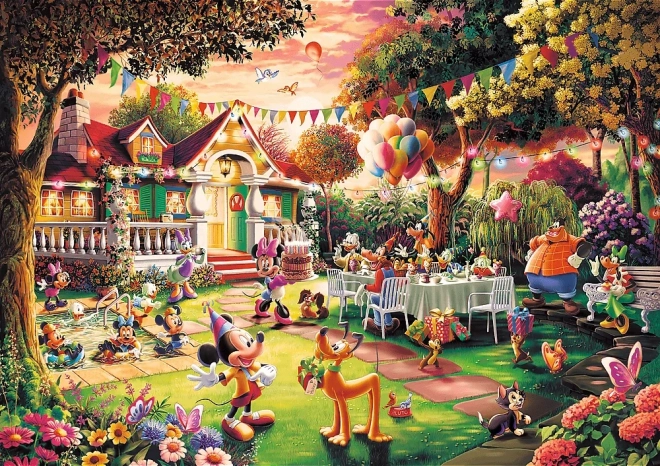 Trefl Puzzle Urodzinowe przyjęcie Mickey Mouse 1000 elementów Premium Plus