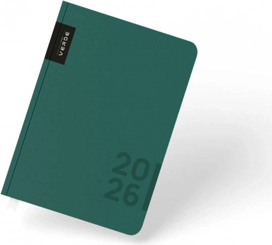 Dzienny terminarz A5 2026 Verde zielony