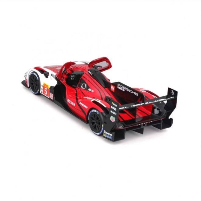 Bburago 1:24 Wyścigowy - Porsche 963 - Biały/Czerwony #5