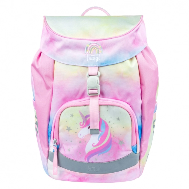 BAAGL Zaklęty plecak szkolny Airy Rainbow Unicorn