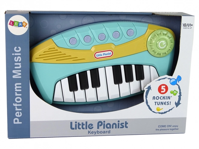 Mały pianista Interaktywny niebieski pianino