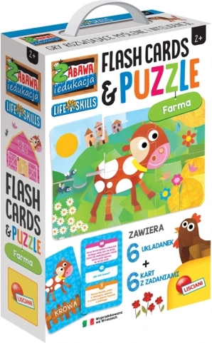 Lisciani edukacyjne puzzle i karty Farma