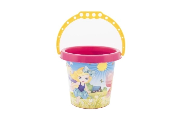 Wiadro na piasek plastikowe 15x13 cm 4 kolory 12m+