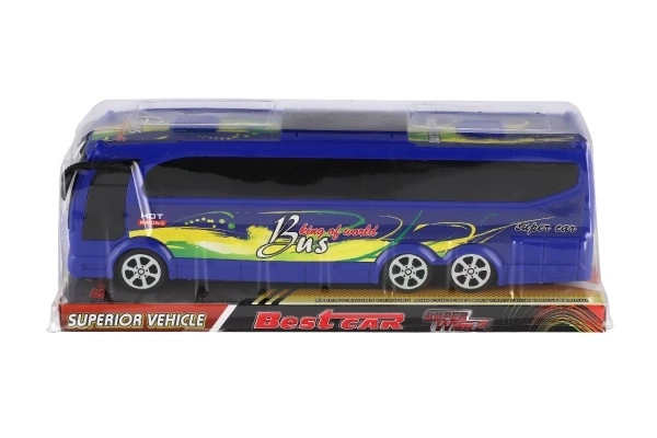 Plastikowy autobus 25cm na napęd wsteczny w pudełku