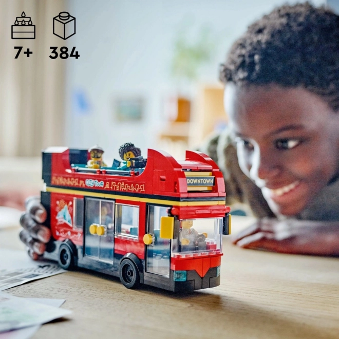 LEGO City 60407 Czerwony dwupoziomowy autobus wycieczkowy