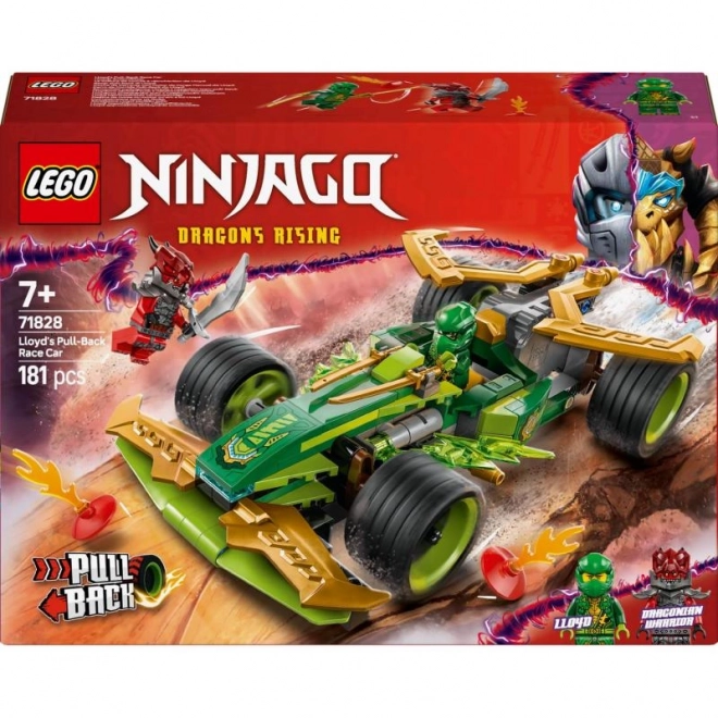LEGO Ninjago wyścigowy samochód Lloyda z napędem na odwrotny ciąg