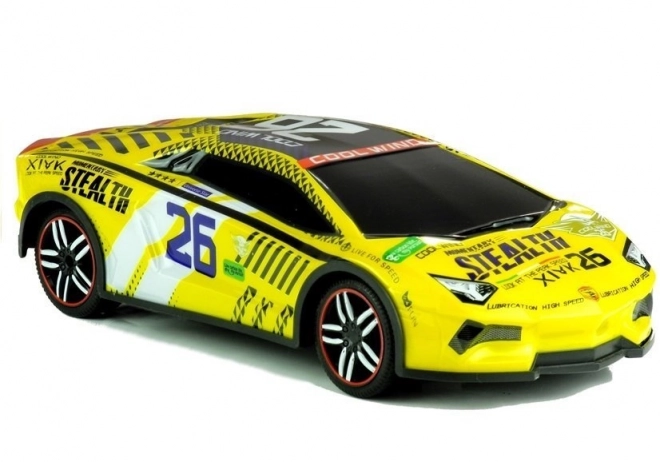 Zdalnie sterowany sportowy samochód Pilot R/C Żółty