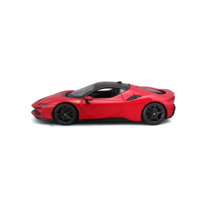 Metalowy model Ferrari SF90 Stradale czerwony 1:18