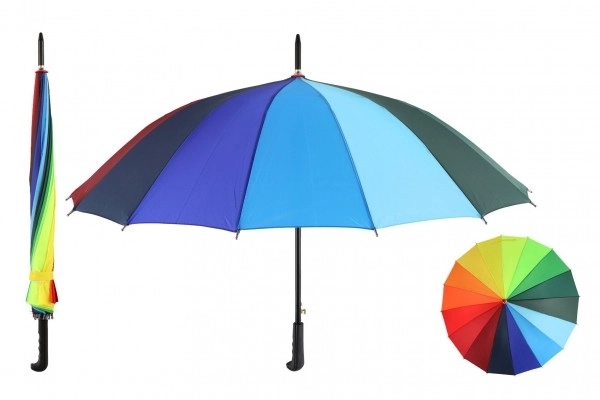 Wysuwany tęczowy parasol