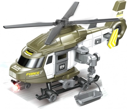Policyjny helikopter na napęd cierny z efektami