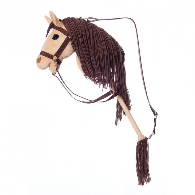 HOPPIHORSE koń na patyku hobby horse rozmiar A3 beżowy