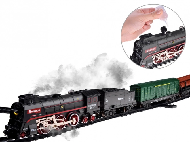 Elektryczny pociąg 185x99cm para się unosi efekt dźwiękowy RC0622