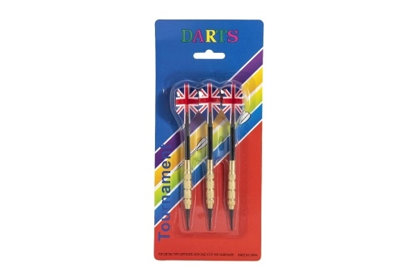 Rzutki z flagą USA, 15 cm, plastikowe groty, zestaw 3 szt.