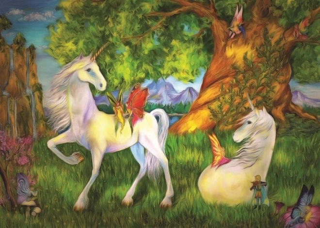 Puzzle jednorożce 100 elementów