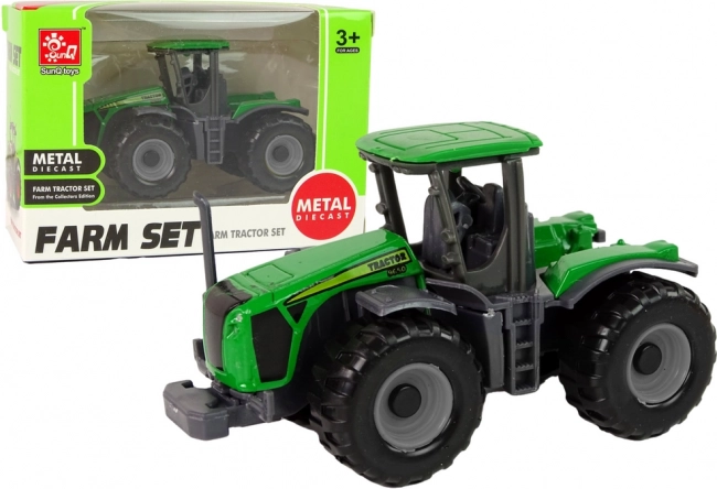 Zielony rolniczy traktor – zabawka dla dzieci
