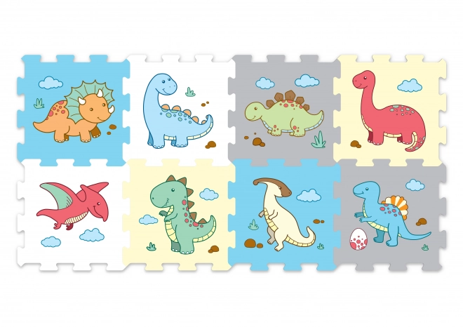 Puzzle piankowe dinozaury 8 szt.