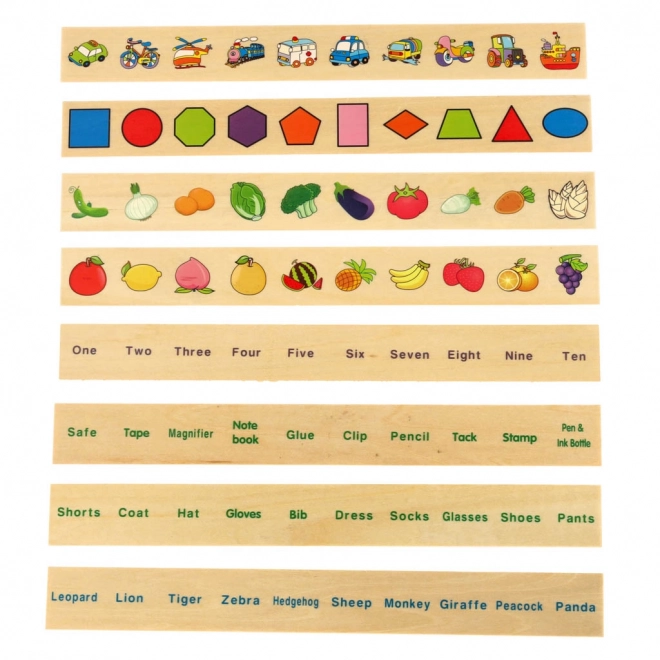 Drewniany Montessori edukacyjny sorter