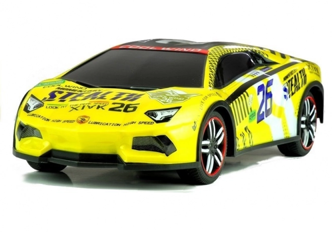 Zdalnie sterowany sportowy samochód Pilot R/C Żółty
