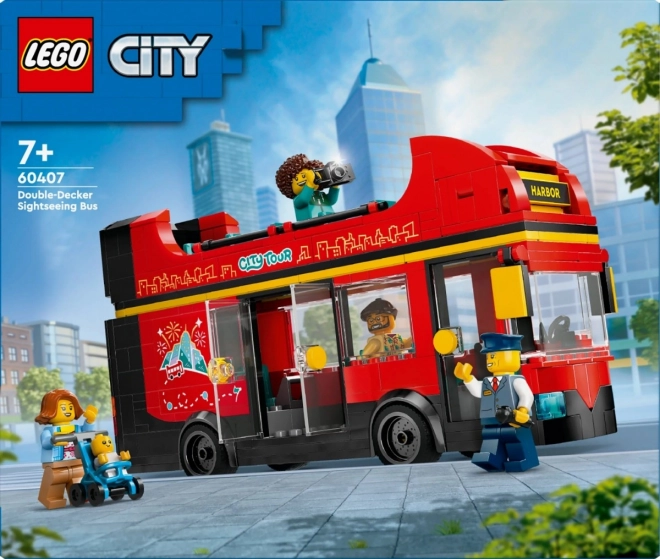 LEGO City 60407 Czerwony dwupoziomowy autobus wycieczkowy