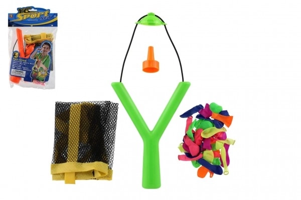 Proca z balonami wodnymi 36szt. plastik 14x19cm 2 kolory w woreczku