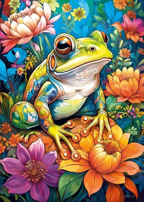 Puzzle Kwiatowa Żaba 1000 elementów
