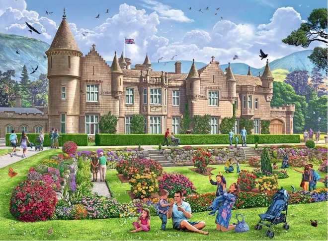 Puzzle Ravensburger Królewskie rezydencje Wielkiej Brytanii 4x500 elementów
