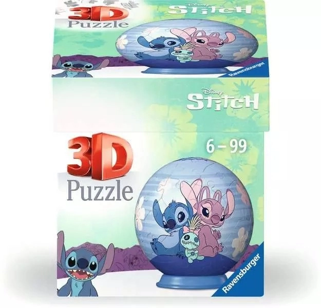 3D puzzle kula ze Stitchem od Disney