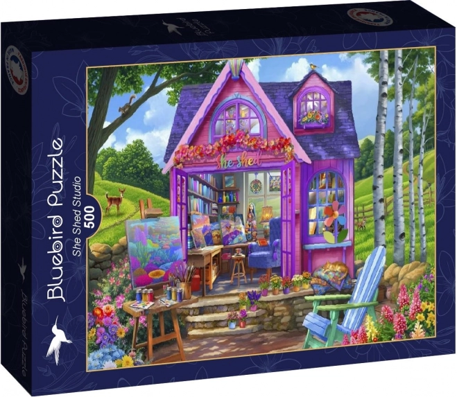 Puzzle Studio w chatce 500 elementów