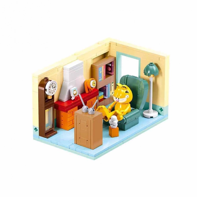 Sluban budowa Garfield w salonie