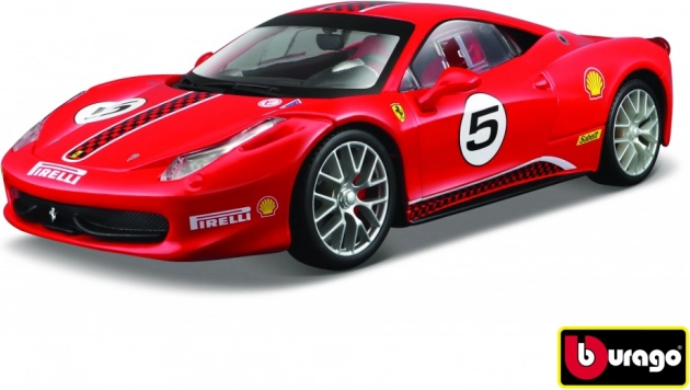 Model samochodu Ferrari 458 Challenge czerwony 1:24 Bburago
