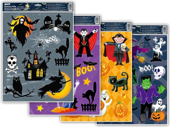 Folia okienna Halloween z brokatem