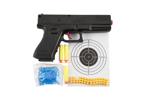 Pistolet na kulki z akcesoriami 20 cm