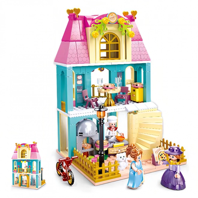 Sluban Girls Dream Village M38-B0875 Dwupiętrowy dom z poddaszem