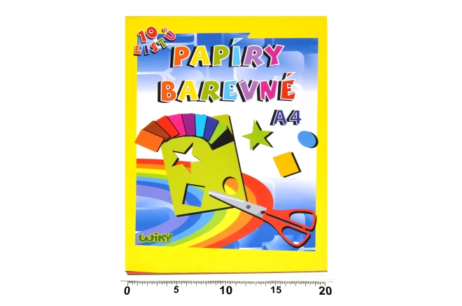Papier kolorowy A4, 10 arkuszy, 180g