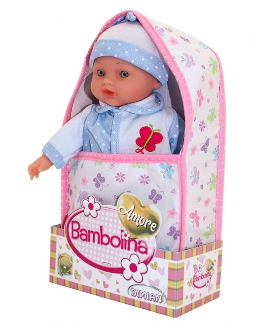Laleczka z miękkim ciałkiem Bambolina Amore 33 cm