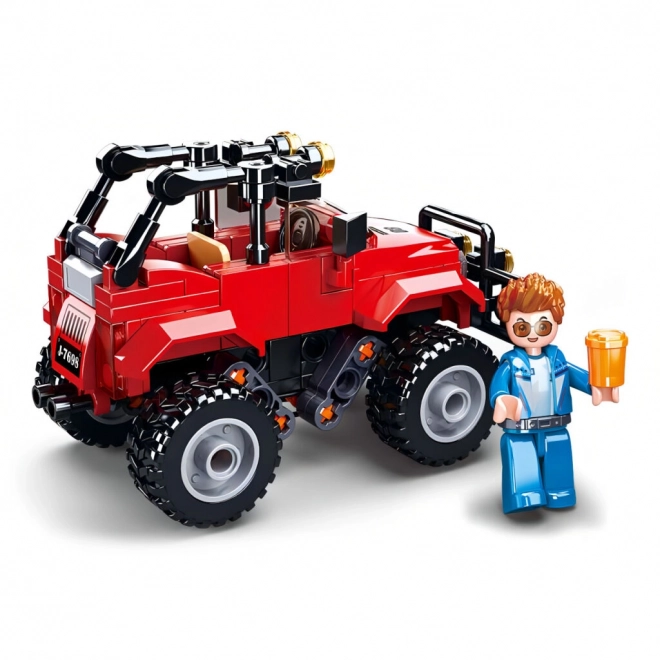 Sluban Town M38-B0902 Jeep czerwony