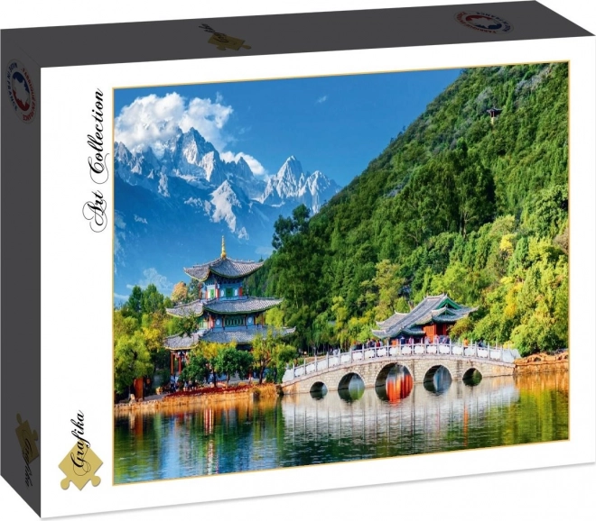 Puzzle Śnieżna Góra Nefrytowego Smoka Chiny 1000 elementów