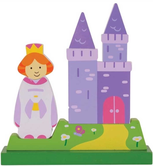 Magnetyczne pionowe puzzle zamek Bigjigs Toys
