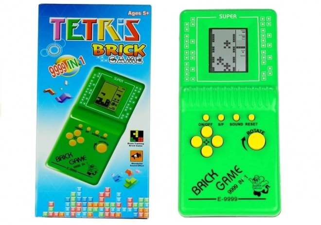 Elektroniczna gra kieszonkowa Tetris Green