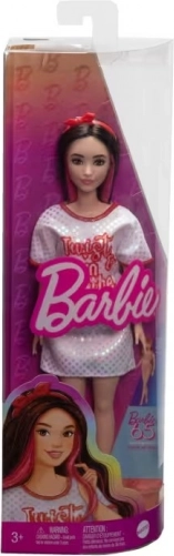 Lalka BARBIE Fashionistas brunetka z falowanymi włosami