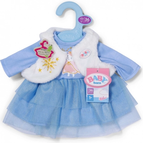 BABY born zimowa sukienka dla lalek 36 cm z kamizelką