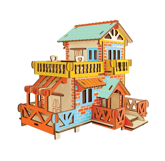 Woodcraft Drewniane 3D puzzle Wiejski Domek