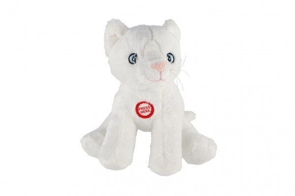 Maskot Leo, kremowy kot 15 cm