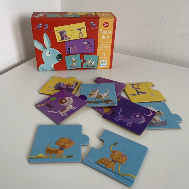 DJECO Duo puzzle Przeciwieństwa
