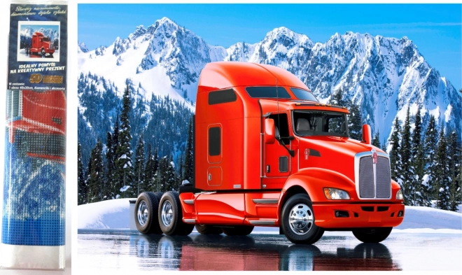 Norimpex malowanie diamentowe Czerwony ciężarówka Kenworth 30x40 cm