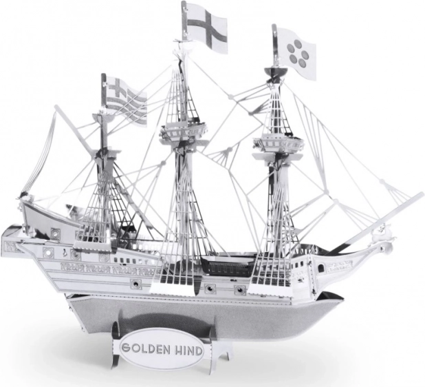 metal earth 3D metalowy model statku Golden Hind