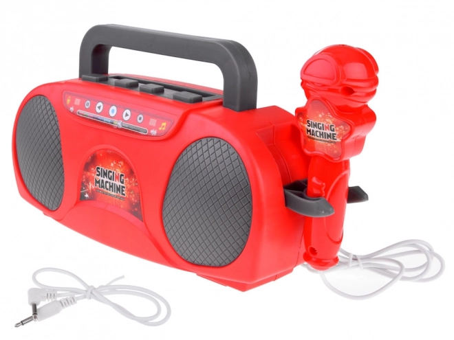 Dziecięce radio z bezprzewodowym głośnikiem i mikrofonem
