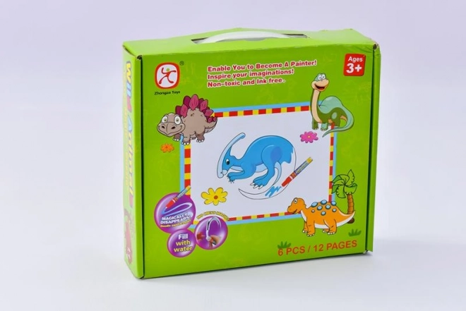 Mac Toys Puzzle Dinozaury z Malowaniem Wodnym